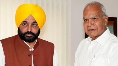 Mann’s strongly worded letter in Punjabi came a day after the governor questioned him on the process of selecting 36 government principals for a training seminar held recently in Singapore, saying that he had received complaints about “malpractices.” (HT file photo) Mann’s strongly worded letter in Punjabi came a day after the governor questioned him on the process of selecting 36 government principals for a training seminar held recently in Singapore, saying that he had received complaints about “malpractices.” (HT file photo)