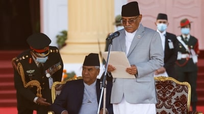 After the election, the Maoist Chairman Pushpa Kamal Dahal Prachanda took just about everyone by surprise when he decided to desert the ruling coalition. (Reuters)
