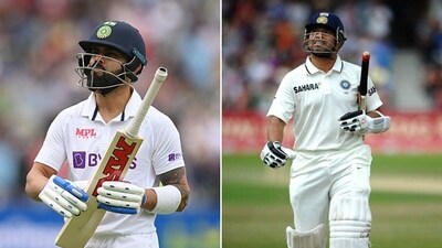 Virat Kohli and Sachin Tendulkar Virat Kohli and Sachin Tendulkar