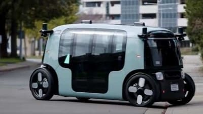 On Feb 11, Robotaxi, developed by Amazon-owned Zoox, carried 'passengers' for the first time (Image courtesy: Amazon) On Feb 11, Robotaxi, developed by Amazon-owned Zoox, carried 'passengers' for the first time (Image courtesy: Amazon)