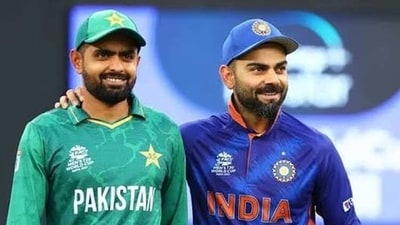 Pakistan skipper Babar Azam and former India captain Virat Kohli (Twitter/@babarazam258) Pakistan skipper Babar Azam and former India captain Virat Kohli (Twitter/@babarazam258)