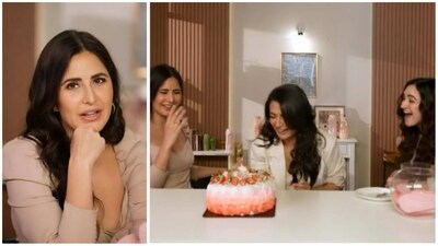 Katrina Kaif played a fun game with Mini Mathur and Karishma Kohli. Katrina Kaif played a fun game with Mini Mathur and Karishma Kohli.
