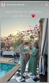Kareena shared a photo from her Valentine's Day. Kareena shared a photo from her Valentine's Day.