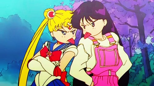 A screengrab from the well-known anime "Sailor Moon," which is based on a manga of the same title authored by Naoko Takeuchi.
