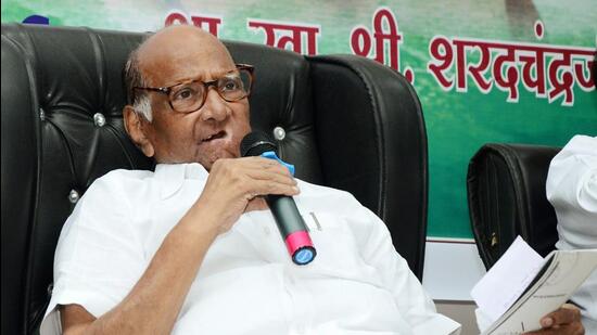 Nationalist Congress Party (NCP) leader Sharad Pawar. (ANI)