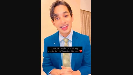 The image shows the man whose video on Valentine’s Day has left people laughing out loud. (Instagram/@anishbhagatt)
