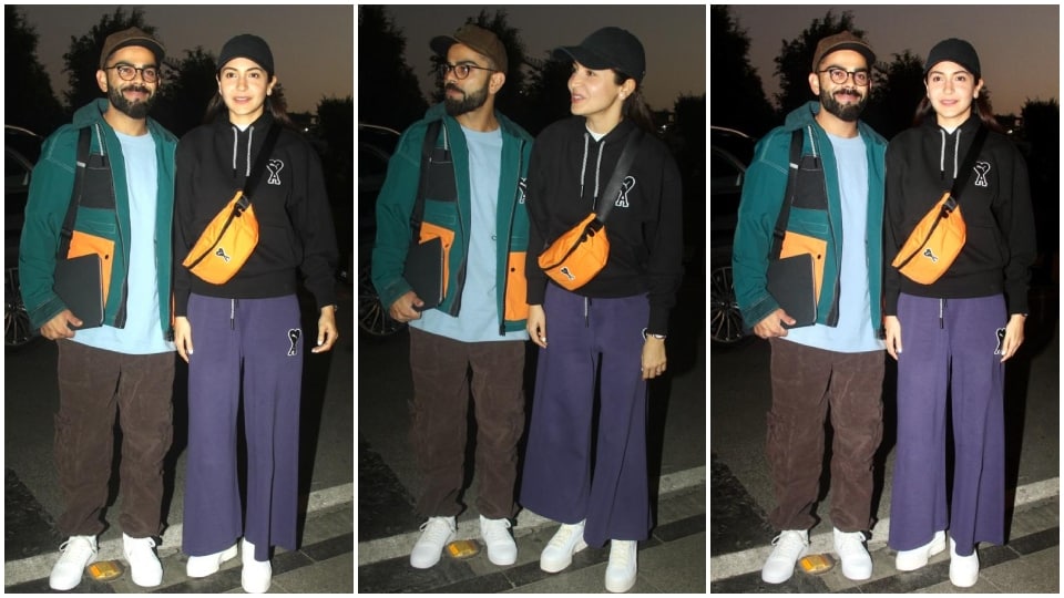 Anushka Sharma and Virat Kohli at the Mumbai airport. (HT Photo/Varinder Chawla) Anushka Sharma and Virat Kohli at the Mumbai airport. (HT Photo/Varinder Chawla)