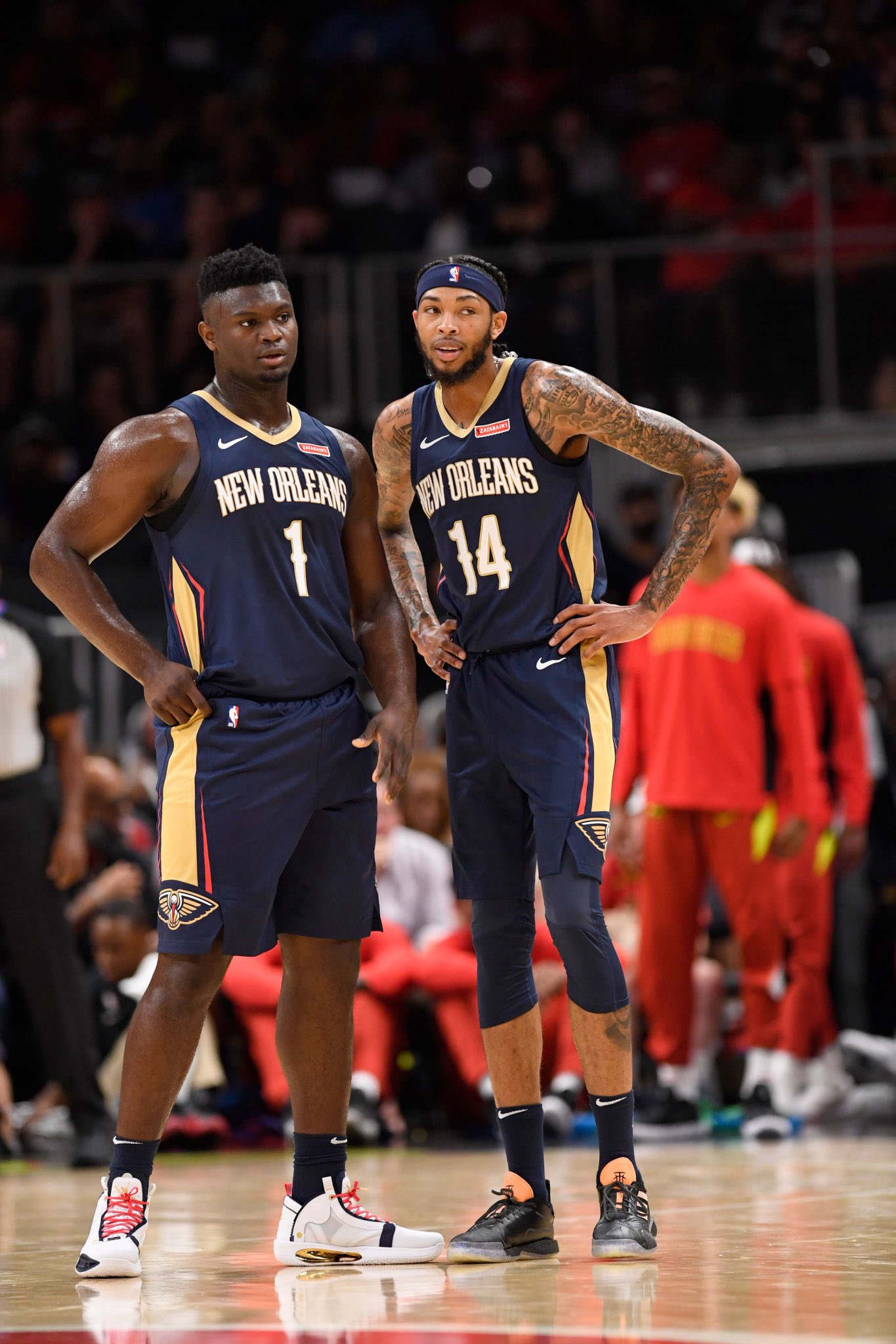 Brandon Ingram and Zion Williamson Brandon Ingram and Zion Williamson
