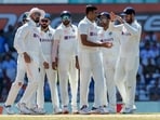 Nagpur, Feb 11 (ANI): India's Ravichandran Ashwin celebrates the dismissal of Australia's Matt Renshaw during Day three of the 1st Test match between India and Australia, at Vidarbha Cricket Association Stadium, in Nagpur on Saturday. (ANI Photo)
Nagpur, Feb 11 (ANI): India's Ravichandran Ashwin celebrates the dismissal of Australia's Matt Renshaw during Day three of the 1st Test match between India and Australia, at Vidarbha Cricket Association Stadium, in Nagpur on Saturday. (ANI Photo)