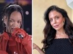 Bethenny Frankel reacts to Rihanna's Super Bowl performance.  