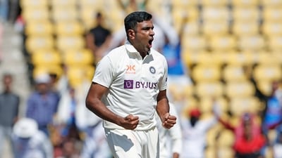 Nagpur, Feb 11 (ANI): India's Ravichandran Ashwin celebrates the dismissal of Australia's David Warner during Day three of the 1st Test match between India and Australia, at Vidarbha Cricket Association Stadium, in Nagpur on Saturday. (ANI Photo) (ANI ) Nagpur, Feb 11 (ANI): India's Ravichandran Ashwin celebrates the dismissal of Australia's David Warner during Day three of the 1st Test match between India and Australia, at Vidarbha Cricket Association Stadium, in Nagpur on Saturday. (ANI Photo) (ANI )
