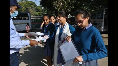 Both class 10 and 12 examinations will start February 16. While the high school exams will conclude on March 3, the intermediate exams will get over a day later. (For representation) Both class 10 and 12 examinations will start February 16. While the high school exams will conclude on March 3, the intermediate exams will get over a day later. (For representation)
