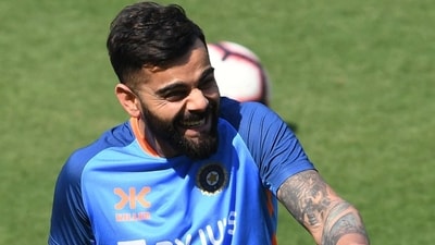 India's Virat Kohli attends a practice session (Getty)