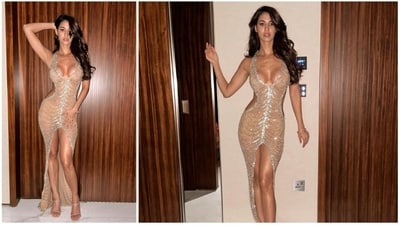 Disha Patani earlier left the internet awestruck with her sultry avatar in a shimmery slit gown (Instagram/@paatni) Disha Patani earlier left the internet awestruck with her sultry avatar in a shimmery slit gown (Instagram/@paatni)