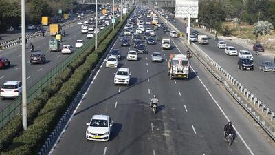 Gurugram, India-February 02, 2023: The accident spot, where an unidentified vehicle crushed a pedestrian while trying to cross the road at NH-48 near Iffco chowk elevated road, in Gurugram, India, on Thursday, 02 February 2023. (Photo by Parveen Kumar/Hindustan Times)(Pic to go with Debashish Karmakar's story) Gurugram, India-February 02, 2023: The accident spot, where an unidentified vehicle crushed a pedestrian while trying to cross the road at NH-48 near Iffco chowk elevated road, in Gurugram, India, on Thursday, 02 February 2023. (Photo by Parveen Kumar/Hindustan Times)(Pic to go with Debashish Karmakar's story)