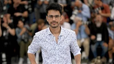 Indian film director Shaunak Sen at he 75th edition of the Cannes Film Festival in Cannes (AFP)