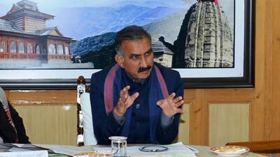 Reviewing various projects with senior officers of the National Highways Authority of India (NHAI) and PWD, Himachal chief minister Sukhvinder Singh Sukhu on Wednesday stressed on the disbursement of land acquisition compensation at the earliest. (HT Photo) Reviewing various projects with senior officers of the National Highways Authority of India (NHAI) and PWD, Himachal chief minister Sukhvinder Singh Sukhu on Wednesday stressed on the disbursement of land acquisition compensation at the earliest. (HT Photo)