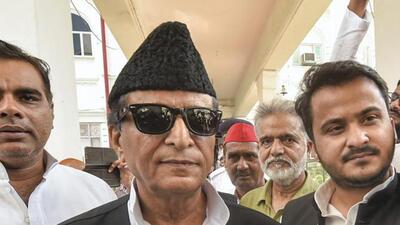 Samajwadi Party leader Azam Khan and his son Abdullah Azam Khan. (FILE PHOTO) Samajwadi Party leader Azam Khan and his son Abdullah Azam Khan. (FILE PHOTO)
