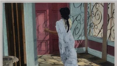 Uma, 2020-2022; (Sharmila Tagore as Uma in Anupama, 1966; Director Hrishikesh Mukherjee) (From the show Dr Banerjee in Dr Kulkarni’s Nursing Home & Other Paintings 2020-2022 by Atul Dodiya) Uma, 2020-2022; (Sharmila Tagore as Uma in Anupama, 1966; Director Hrishikesh Mukherjee) (From the show Dr Banerjee in Dr Kulkarni’s Nursing Home & Other Paintings 2020-2022 by Atul Dodiya)