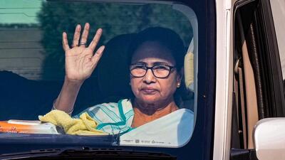 West Bengal Chief Minister Mamata Banerjee leaves after presentation of the State Budget 2023-24 in the Assembly by finance minister Chandrima Bhattacharya, in Kolkata, Wednesday (PTI) West Bengal Chief Minister Mamata Banerjee leaves after presentation of the State Budget 2023-24 in the Assembly by finance minister Chandrima Bhattacharya, in Kolkata, Wednesday (PTI)