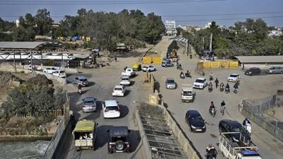 Work for the project to construct a rail overbridge and two underbridges underway on the Pakhowal road in Ludhiana. (Gurpreet Singh/HT) Work for the project to construct a rail overbridge and two underbridges underway on the Pakhowal road in Ludhiana. (Gurpreet Singh/HT)
