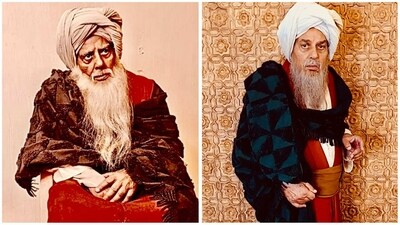 Dharmendra reveals his look from Taj - Royal Blood.