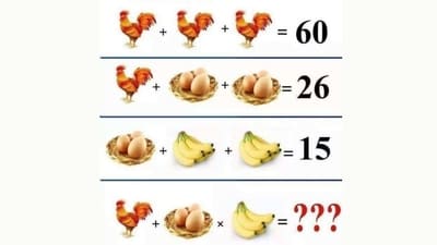 Can you quickly solve this viral brain teaser using the BODMAS rule? (Twitter/@benonwine) Can you quickly solve this viral brain teaser using the BODMAS rule? (Twitter/@benonwine)