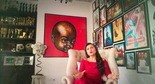 Rani Mukerji at her home. Rani Mukerji at her home.