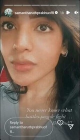 Samantha looked in front of her as she clicked the photo.