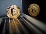A representation of bitcoin is seen in an illustration picture.