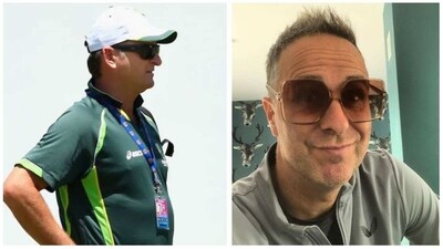 Mark Waugh has trolled Michael Vaughan with his savage 'India, Australia' remark on Twitter (Getty Images - Michael Vaughan Instagram ) Mark Waugh has trolled Michael Vaughan with his savage 'India, Australia' remark on Twitter (Getty Images - Michael Vaughan Instagram )