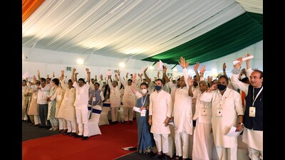 On April 15 last year, the Congress announced major changes in the organisation with the setting up of an Election Management Department (a key suggestion of pollster Prashant Kishor) to fight polls more efficiently and a task force to drive the process of internal reforms. (ANI) On April 15 last year, the Congress announced major changes in the organisation with the setting up of an Election Management Department (a key suggestion of pollster Prashant Kishor) to fight polls more efficiently and a task force to drive the process of internal reforms. (ANI)