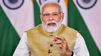 **EDS: IMAGE VIA PIB** New Delhi: Prime Minister Narendra Modi interacts with French President Emmanuel Macron via video conferencing, in New Delhi, Tuesday, Feb. 14, 2023. (PTI Photo) (PTI02_14_2023_000229B) (PTI) **EDS: IMAGE VIA PIB** New Delhi: Prime Minister Narendra Modi interacts with French President Emmanuel Macron via video conferencing, in New Delhi, Tuesday, Feb. 14, 2023. (PTI Photo) (PTI02_14_2023_000229B) (PTI)