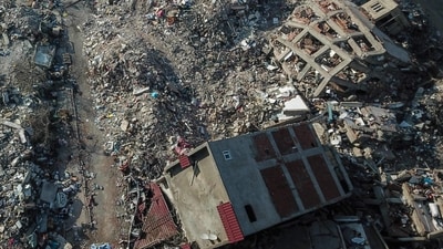 They were asleep when the first quaking happened after 4am at 7.8 on the seismic scale of 0 to 10. (AFP) They were asleep when the first quaking happened after 4am at 7.8 on the seismic scale of 0 to 10. (AFP)