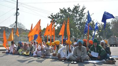 The policing in Mohali has been hit due to the ongoing protest by the Qaumi Insaaf Morcha that is spearheading the stir for the release of Sikh prisoners at the YPS Chowk since January 7. (Keshav Singh/HT) The policing in Mohali has been hit due to the ongoing protest by the Qaumi Insaaf Morcha that is spearheading the stir for the release of Sikh prisoners at the YPS Chowk since January 7. (Keshav Singh/HT)