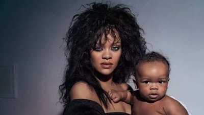 Rihanna with her baby boy appeared in a magazine photoshoot. (Photo: British Vogue and Rihanna) Rihanna with her baby boy appeared in a magazine photoshoot. (Photo: British Vogue and Rihanna)