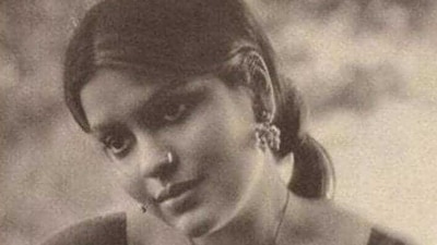 Zeenat Aman posted a picture of herself from the making of Satyam Shivam Sundaram.