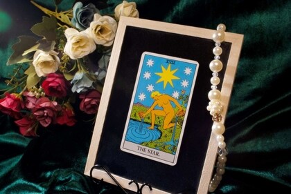 Star tarot card. Star tarot card.