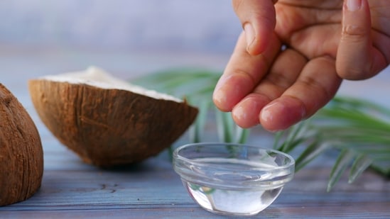 Coconut oil: Coconut oil is an excellent natural moisturizer that can help to nourish and lighten the skin. Apply a small amount of coconut oil to your elbows and massage it in for a few minutes. Leave it on for at least an hour before rinsing it off with water.(pexels)
