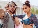 Pathaan stars Shah Rukh Khan and Deepika Padukone.