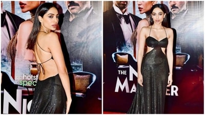 Sobhita Dhulipala has won millions of hearts for her performance as well as her personality. She is currently occupied with the promotions of her upcoming film The Night Manager. For the screening of the film which was held on February 16, the actor donned a stunning black gown featuring a long trail. (Instagram/@sobhitad) Sobhita Dhulipala has won millions of hearts for her performance as well as her personality. She is currently occupied with the promotions of her upcoming film The Night Manager. For the screening of the film which was held on February 16, the actor donned a stunning black gown featuring a long trail. (Instagram/@sobhitad)
