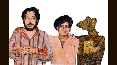 Friends and collaborators Saeed Mirza and Kundan Shah (Courtesy Tulika Books) Friends and collaborators Saeed Mirza and Kundan Shah (Courtesy Tulika Books)