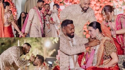 Hardik Pandya and Natasa Stankovic renewed their vows with two wedding ceremonies in Udaipur, Rajasthan. Hardik Pandya and Natasa Stankovic renewed their vows with two wedding ceremonies in Udaipur, Rajasthan.