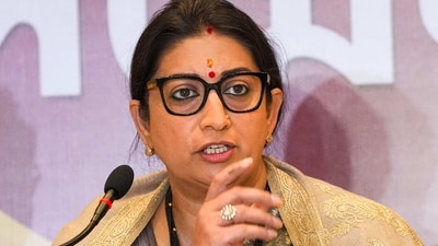Union minister Smriti Irani. (PTI) Union minister Smriti Irani. (PTI)