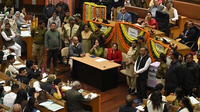Presiding officer of MCD, Satya Sharma seen during the elections of Mayor, at Civic Centre in New Delhi, India, on February 6. (HT Photo/ File) Presiding officer of MCD, Satya Sharma seen during the elections of Mayor, at Civic Centre in New Delhi, India, on February 6. (HT Photo/ File)