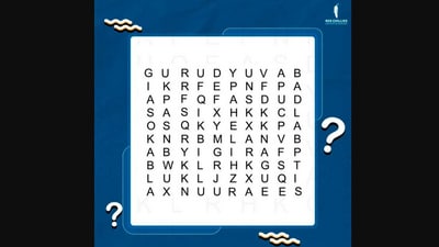 The image shows the puzzle with hidden film names. (Twitter/@RedChilliesEnt)