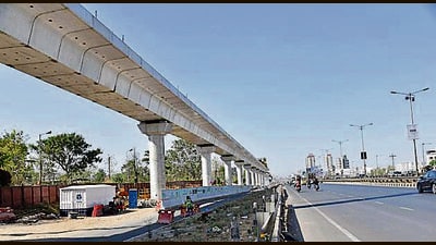 The Pune Metro Line III is a 23-kilometre elevated Metro rail project that connects the Hinjawadi IT hub to Shivajinagar. (HT PHOTO)