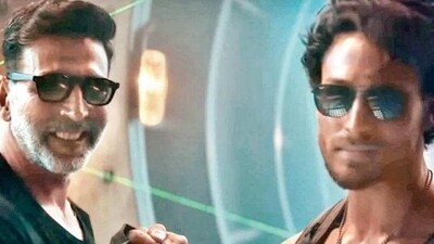 Akshay Kumar and Tiger Shroff's Bade Miyan Chote Miyan makeup artist hospitalised after leopard attack. Akshay Kumar and Tiger Shroff's Bade Miyan Chote Miyan makeup artist hospitalised after leopard attack.