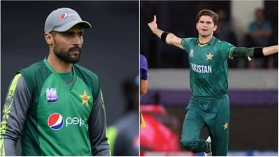Mohammad Amir; Shaheen Afridi (File) Mohammad Amir; Shaheen Afridi (File)