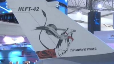 Lord Hanuman was pictured with his mace and a caption that reads, ‘the storm is coming’. (ANI) Lord Hanuman was pictured with his mace and a caption that reads, ‘the storm is coming’. (ANI)